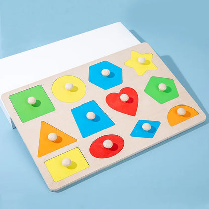 Shape & Learn: Montessori Geometric Sorting Board