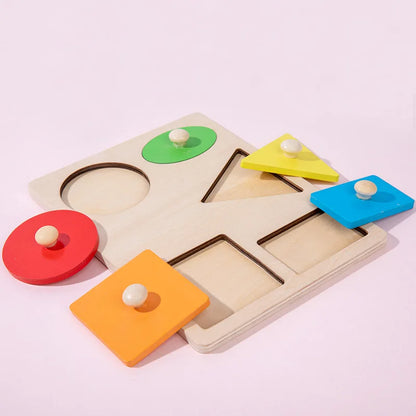 Shape & Learn: Montessori Geometric Sorting Board