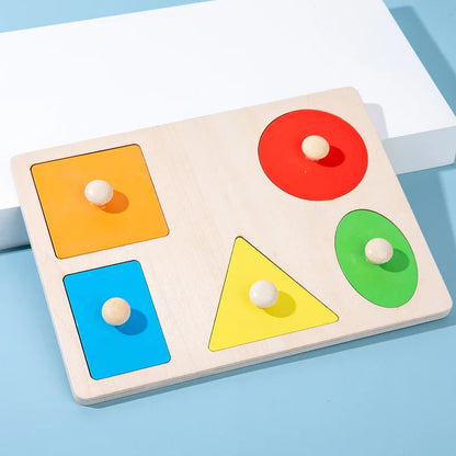 Shape & Learn: Montessori Geometric Sorting Board