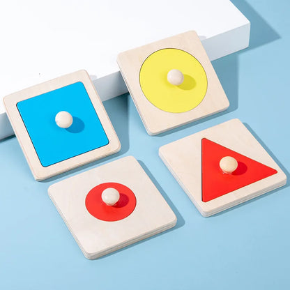 Shape & Learn: Montessori Geometric Sorting Board