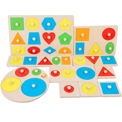 Shape & Learn: Montessori Geometric Sorting Board