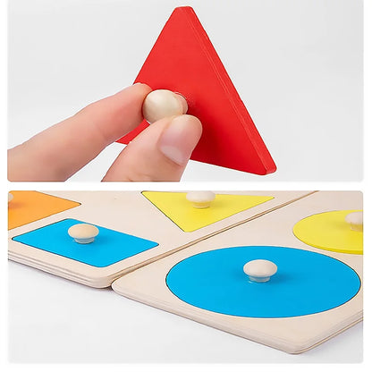 Shape & Learn: Montessori Geometric Sorting Board