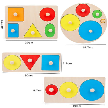 Shape & Learn: Montessori Geometric Sorting Board