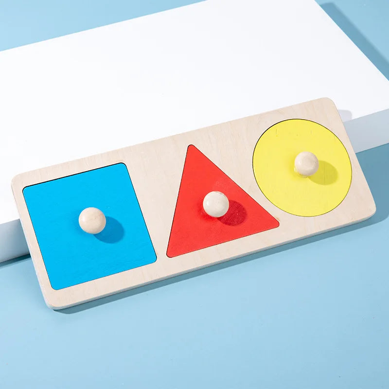 Shape & Learn: Montessori Geometric Sorting Board